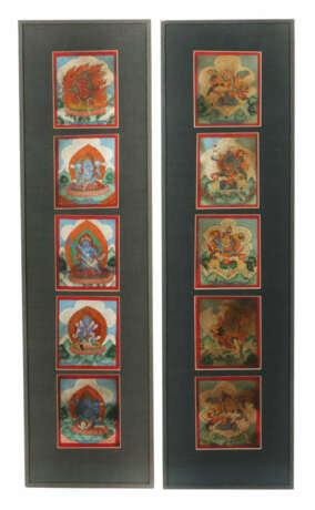 10 Initiationskarten mit Bildnisse buddhistischer Gottheiten Nepal/Tib… - photo 1 10 Initiationskarten mit Bildnisse buddhistischer Gottheiten Nepal/Tib… - photo 1