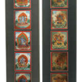 10 Initiationskarten mit Bildnisse buddhistischer Gottheiten Nepal/Tib… - photo 1