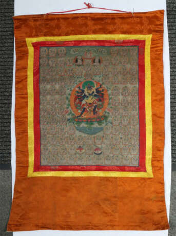 Silberthangka mit Chakrasamvara Nepal, 19./20. Jh., Gouache auf Leinen… - photo 7 Silberthangka mit Chakrasamvara Nepal, 19./20. Jh., Gouache auf Leinen… - photo 7