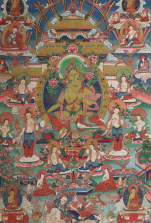 Thangka der Khadiravani-Tara Nepal, 19./20. Jh., Gouache auf Leinen, i… - photo 2 Thangka der Khadiravani-Tara Nepal, 19./20. Jh., Gouache auf Leinen, i… - photo 2