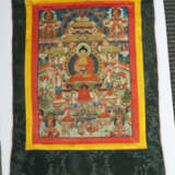 Thangka des Buddha Shakyamuni Nepal, 19./20. Jh, Gouache auf Leinen, i… - photo 6