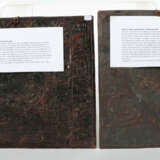 2 Kupfertafeln als Kalender Indien, Mitte 20. Jh., Kupfer, geprägt, je… - photo 2