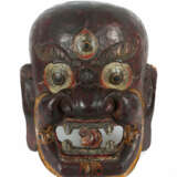 Maske des Mahakala Tibet, 19./20. Jh., Holz, geschnitzt, polychrom gef… - Foto 1