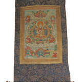 Thangka mit Lama Tsongkhapa Nepal/Tibet, 19. Jh., der zentrale Lama im… - photo 2