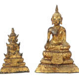 2 Buddhas Thailand, Rattanakosin Periode (1782 - 1932), ca. 19. Jh., B… - photo 1