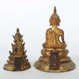 2 Buddhas Thailand, Rattanakosin Periode (1782 - 1932), ca. 19. Jh., B… - photo 2