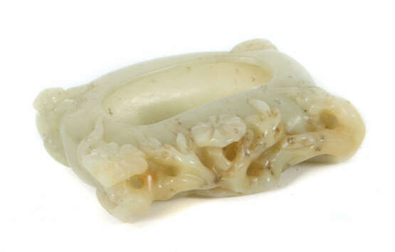 Pinselwascher Vietnam, natürliches Nephrit-Jade, ca. 156g, Rechteckfor… - photo 1 Pinselwascher Vietnam, natürliches Nephrit-Jade, ca. 156g, Rechteckfor… - photo 1