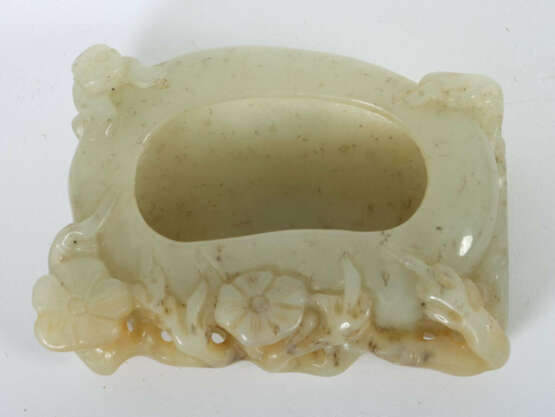 Pinselwascher Vietnam, natürliches Nephrit-Jade, ca. 156g, Rechteckfor… - photo 2 Pinselwascher Vietnam, natürliches Nephrit-Jade, ca. 156g, Rechteckfor… - photo 2