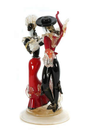 ''Tanzendes Paar'' Murano, Italien, nach 1960, farbloses bzw. weißes G… - photo 1 ''Tanzendes Paar'' Murano, Italien, nach 1960, farbloses bzw. weißes G… - photo 1