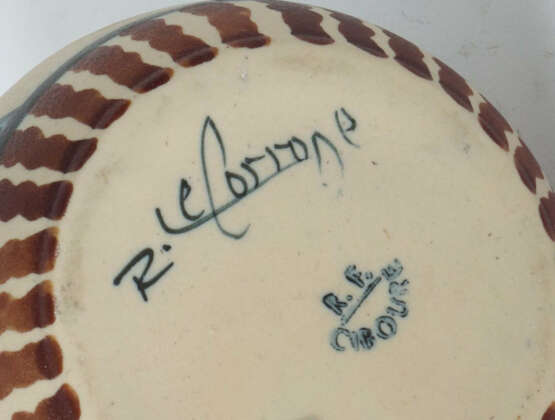 Le Coronne, Richard 1909 - 1977, französicher Keramiker, für R.F. Cibo… - photo 4