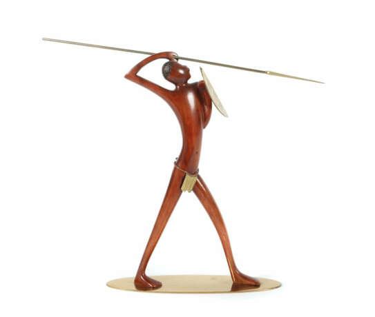 Afrikanischer Krieger Werkstätte Hagenauer, Wien/Österreich, um 1957, … - photo 1 Afrikanischer Krieger Werkstätte Hagenauer, Wien/Österreich, um 1957, … - photo 1