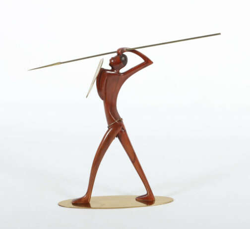 Afrikanischer Krieger Werkstätte Hagenauer, Wien/Österreich, um 1957, … - photo 3 Afrikanischer Krieger Werkstätte Hagenauer, Wien/Österreich, um 1957, … - photo 3