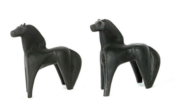 Krüger, Gudrun (attr.) 1922 - 2004, deutsche Bildhauerin. ''Paar Pferd… - Foto 1 Krüger, Gudrun (attr.) 1922 - 2004, deutsche Bildhauerin. ''Paar Pferd… - Foto 1