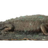 Bildhauer des 20. Jh. ''Riesenkröten-Echse'', Bronze patiniert, vollpl… - Foto 1