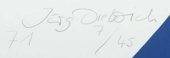 Dietrich, Jörg 1940 - 2008, deutscher Maler und Grafiker. ''Abstrakte … - photo 3