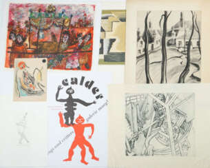 Verschiedene Grafiker des 20. Jh. Künstler u. a. Em Oelieden, Serge Ch…