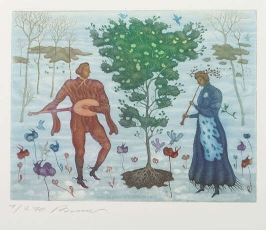 Brauer, Arik Wien 1929 - 2021, war ein österreichischer Maler, Grafike… - Foto 1 Brauer, Arik Wien 1929 - 2021, war ein österreichischer Maler, Grafike… - Foto 1