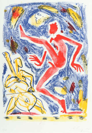 Leiberg, Helge geb. 1954 in Dresden, deutscher Maler, Bildhauer und Pe… - photo 1 Leiberg, Helge geb. 1954 in Dresden, deutscher Maler, Bildhauer und Pe… - photo 1