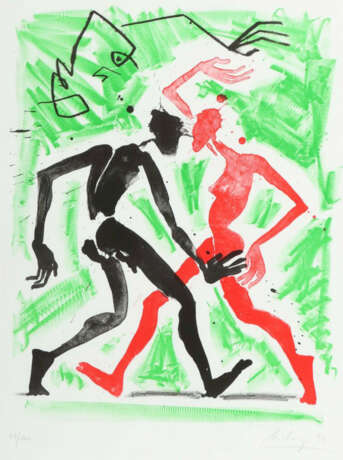 Leiberg, Helge geb. 1954 in Dresden, deutscher Maler, Bildhauer und Pe… - photo 1 Leiberg, Helge geb. 1954 in Dresden, deutscher Maler, Bildhauer und Pe… - photo 1