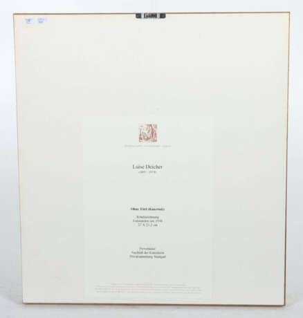 Deicher, Luise Waiblingen 1891 - 1973, Malerin, Stud. an der Akad. Stu… - Foto 4 Deicher, Luise Waiblingen 1891 - 1973, Malerin, Stud. an der Akad. Stu… - Foto 4