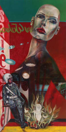 Hansen Maler des 20. Jh.. ''Sale'', Darstellung einer Schaufensterpupp… - Foto 1 Hansen Maler des 20. Jh.. ''Sale'', Darstellung einer Schaufensterpupp… - Foto 1