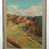 Monogrammist 20. Jahrhundert, ''Schwäbische Landschaft'', Blick auf ei… - Foto 2