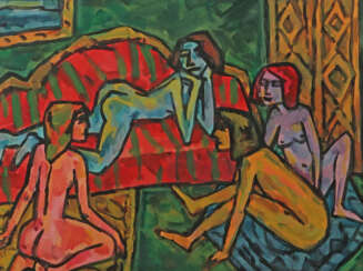 Krauskopf, Bruno (attr.) 1892 - 1960, deutscher Maler. ''Berliner Weib…