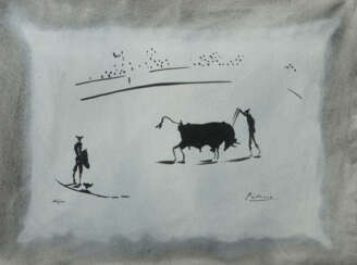 Kujau, Konrad Löbau 1938 - 2000 Stuttgart, Maler und Kopist. ''Stierka…