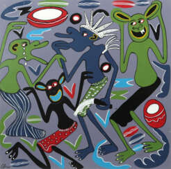 Lilanga, George Kikwetu 1934 - 2005 Daressalaam, Maler und Bildhauer v…