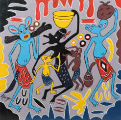 Lilanga, George Kikwetu 1934 - 2005 Daressalaam, Maler und Bildhauer v…