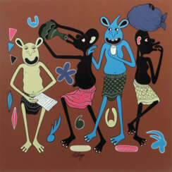 Lilanga, George Kikwetu 1934 - 2005 Daressalaam, Maler und Bildhauer v…