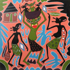 Lilanga, George Kikwetu 1934 - 2005 Daressalaam, Maler und Bildhauer v…