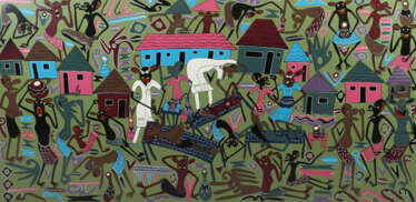 Lilanga, George Kikwetu 1934 - 2005 Daressalaam, Maler und Bildhauer v…