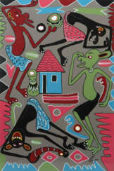 Lilanga, George Kikwetu 1934 - 2005 Daressalaam, Maler und Bildhauer v…