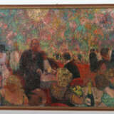 Maler des 20. Jh. ''Feine Gesellschaft'', Herren in Anzügen und Damen … - photo 2
