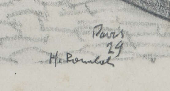 Rombach, H. wohl französischer Maler des 20. Jh.. ''Künstler auf dem M… - photo 3