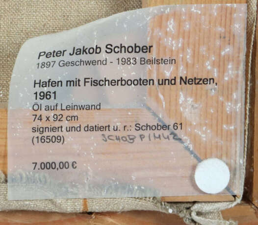 Schober, Peter Jakob Gschwend 1897 - 1983 Beilstein-Billensbach, Maler… - фото 4 Schober, Peter Jakob Gschwend 1897 - 1983 Beilstein-Billensbach, Maler… - фото 4
