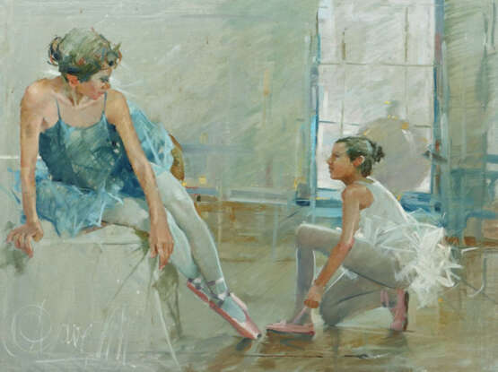 Gaverini, Aldo geb. 1929 in Italien 1929, italienischer Maler. ''Balle… - photo 1 Gaverini, Aldo geb. 1929 in Italien 1929, italienischer Maler. ''Balle… - photo 1