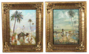 Hirth, A. Maler des 20./21. Jh.. 2 variierende ägyptische Landschaften…