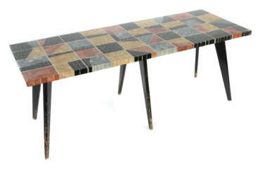 Zimmermann, W. deutscher Kunsthandwerker, Mitte 20. Jh., Mosaiktisch, …