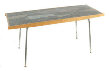 Zimmermann, W. deutscher Kunsthandwerker, Mitte 20. Jh., Mosaiktisch, …