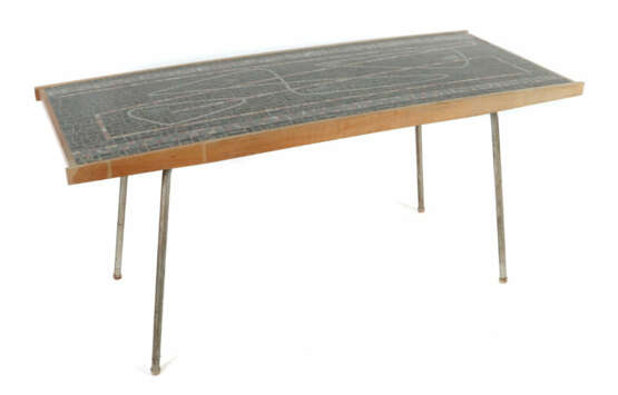 Zimmermann, W. deutscher Kunsthandwerker, Mitte 20. Jh., Mosaiktisch, … - Foto 1