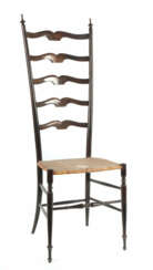 Chiavari-Stuhl Italien, Friaul, wohl 1950er Jahre, Klebeetikett ''Cons…