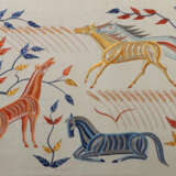 Stickbild Kunsthandwerker der Mitte des 20. Jh., handgesticktes Motiv … - photo 1