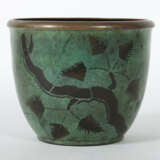 Übertopf in der Art der WMF-Ikora Metall: 1930er Jahre, runder Stand, … - фото 2