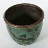 Übertopf in der Art der WMF-Ikora Metall: 1930er Jahre, runder Stand, … - фото 3