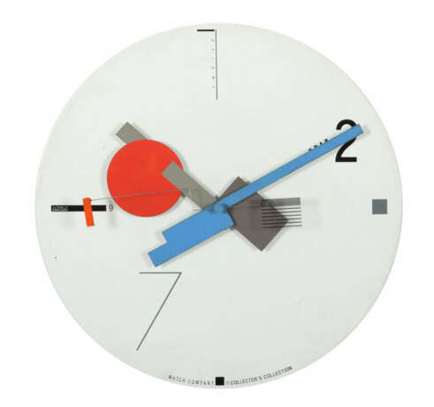 Canetti, Nicolai amerikanischer Designer und Fotograf. Wanduhr im post… - photo 1 Canetti, Nicolai amerikanischer Designer und Fotograf. Wanduhr im post… - photo 1