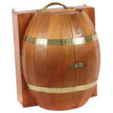 Wandschrank-Bar als Whisky-Fass um 1970, kastenförmiger Holzkorpus mit… - photo 1