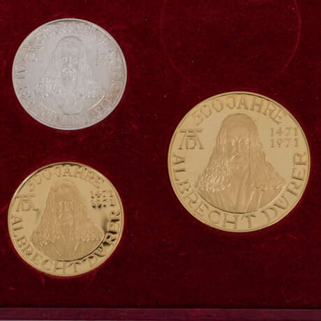 GOLDLOT mit Silber, Albrecht Dürer Medaillen Set, 1971 - Foto 3