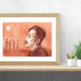 Печаль текстурная бумага Sanguine фигуративный современный реализм Russland 2024 - Foto 2